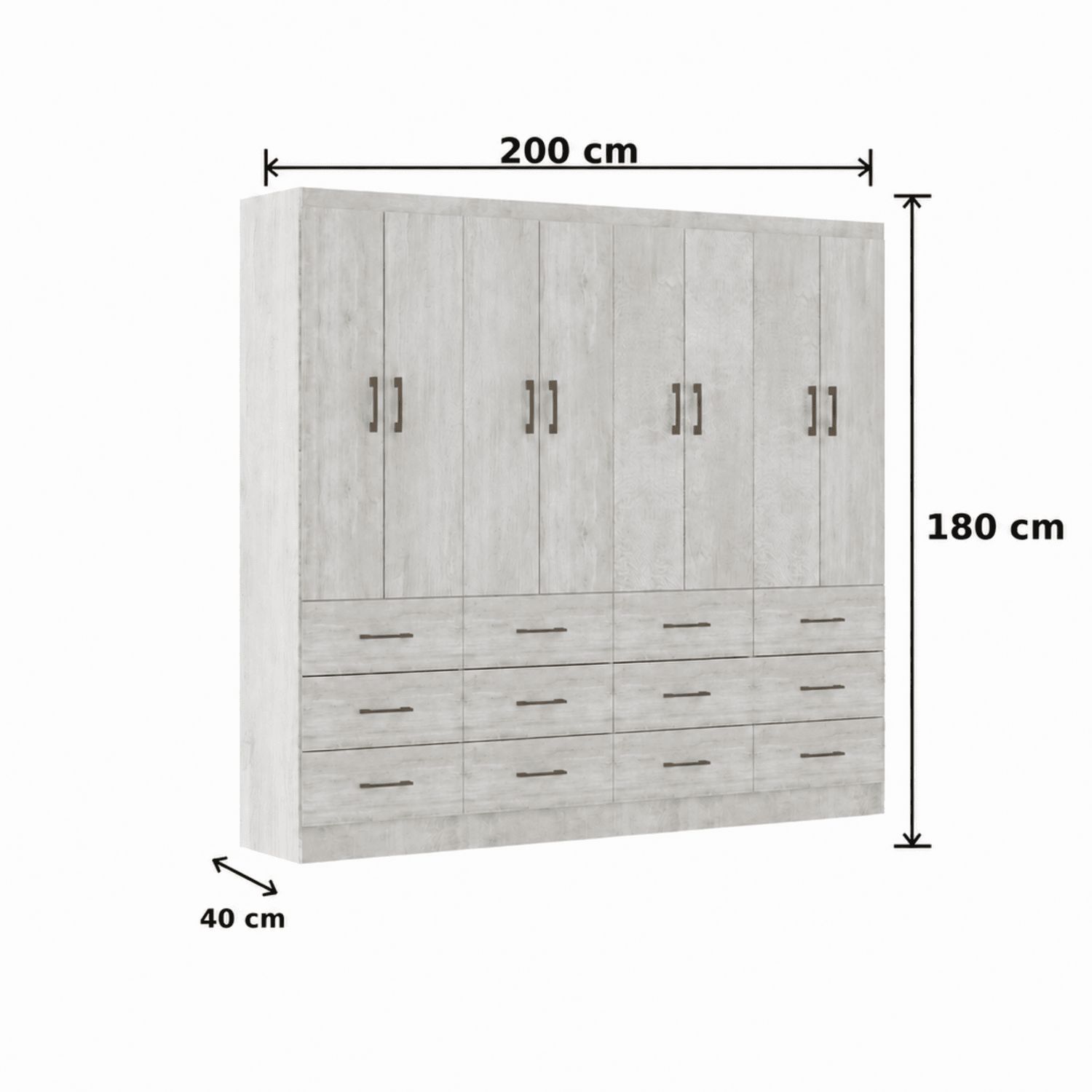 【完売品 XL】Rip Stretch Sleeve Mesh PO EXIT Clóset 8 Puertas 12 Cajones 200x180x40 cm Teka | Falabella Chile