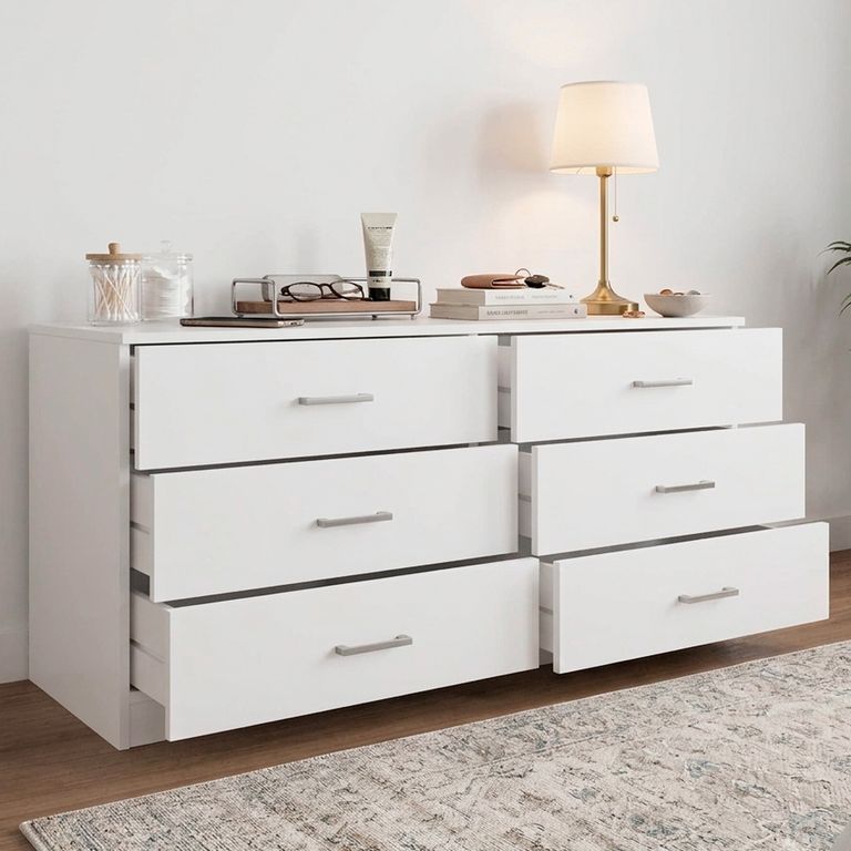 Comoda 6 Cajones Cajonera mueble organizador dormitorio