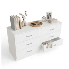 GLOBAL LATIN GROUP - Cómoda 6 Cajones Cajonera mueble organizador dormitorio