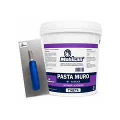 MOHICAN - Kit Pasta Muro M-1 Ext-int 25 Kilos Y Llana Metálica