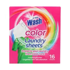 AT HOME - Hojas para Lavadora Antiderrame Color 16 un
