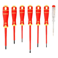 BAHCO - Set Destornilladores Aislados BahcoFit 1.000 V 7 Pzas -
