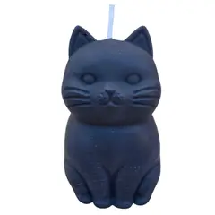 GENERICO - Vela de Soja Diseño Gato Kawaii Negro