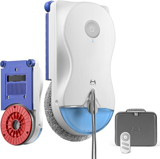 JONR Hutt 10 Robot Limpiacristales con Sistema de Limpieza Híbrido Húmedo/Seco, 7000 Pa