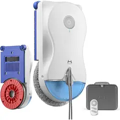 JONR - Hutt 10 Robot Limpiacristales con Sistema de Limpieza Híbrido Húmedo/Seco, 7000 Pa
