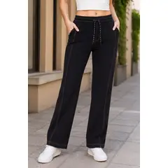 LIKE SHOP - Pantalón Mujer Recto Tiro Alto Denim Colores 7001
