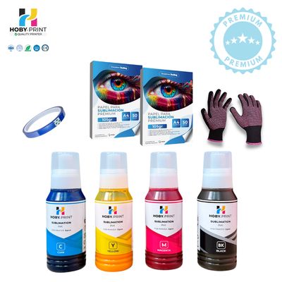 Generico Pack Tintas De Sublimación Hoby Print 100Ml +