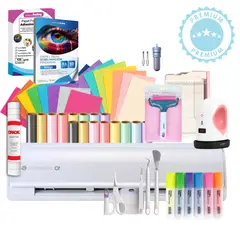 SILHOUETTE - Plotter cameo 5 alpha Blanca + Mini Estampadora + insumos Bg07