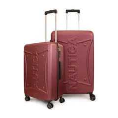 NAUTICA - Pack 2 maletas Crown mediana 20k y grande 23k burdeo