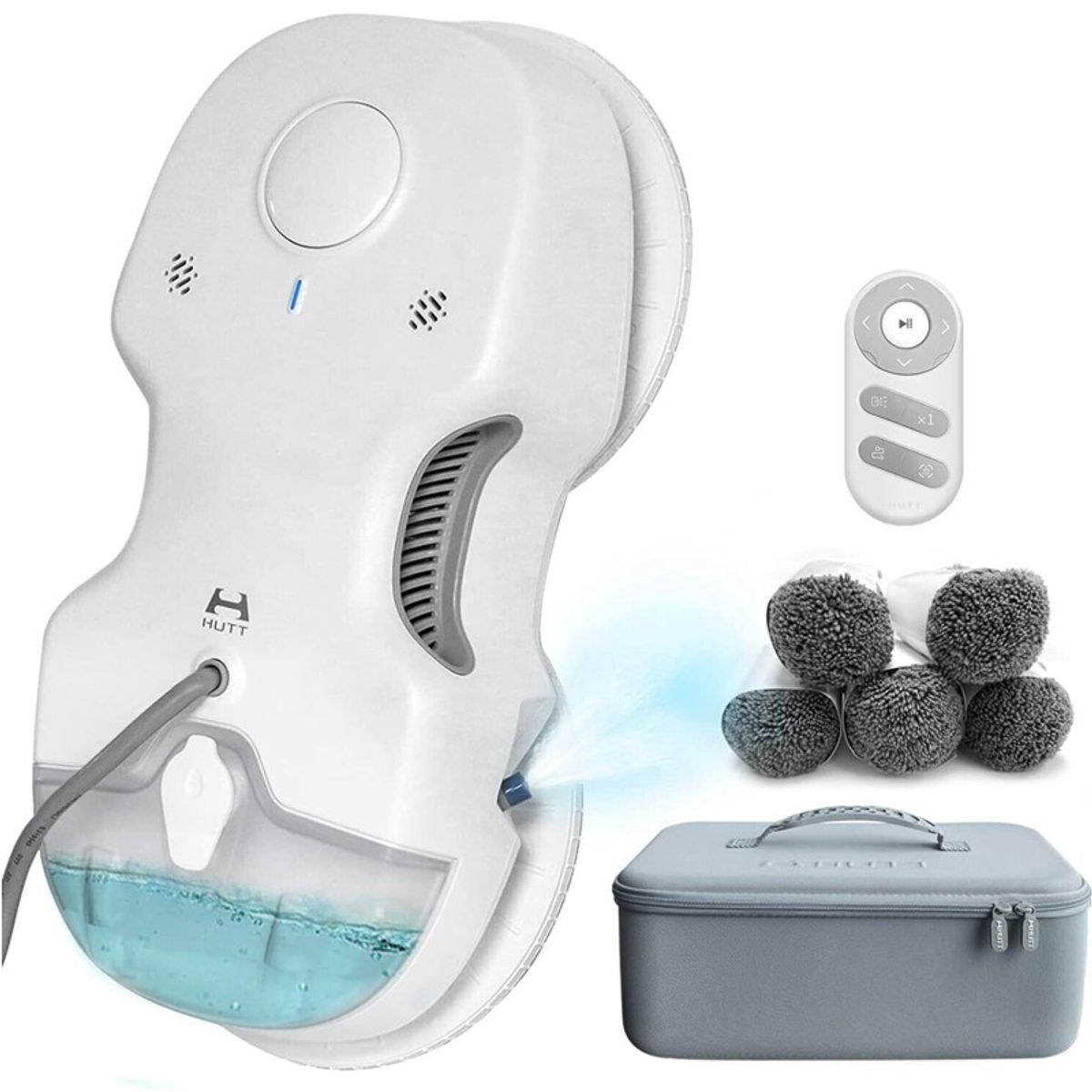 JONR - HUTT C65 Robot Limpiacristales con Tanque de Agua 80ML 3800Pa