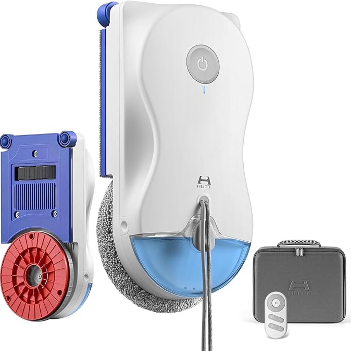 JONR - Hutt 10 Robot Limpiacristales con Sistema de Limpieza Híbrido Húmedo/Seco, 7000 Pa