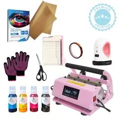 GENERICO - Kit Sublimación mini estampadora + estampadora de tazas 30oz Bg09