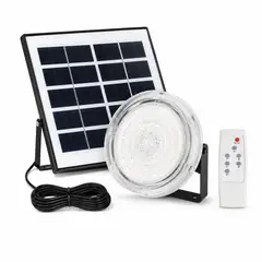 DOPA - Lámpara Solar Foco 3 Tonos Redondo Con Panel Separado 300w
