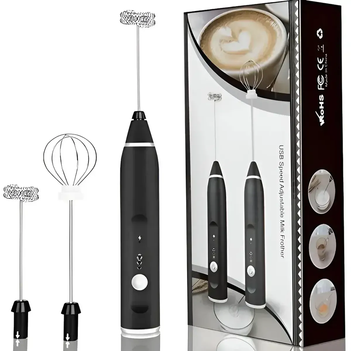 2 Pack Batidor y Espumador Para Café y Tragos 3 Velocidades, marca MOVI - Foto Principal