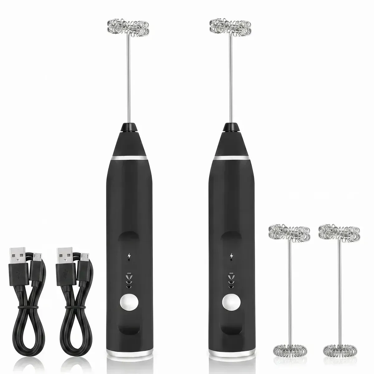 2 Pack Batidor y Espumador Para Café y Tragos 3 Velocidades, marca MOVI - Foto 2