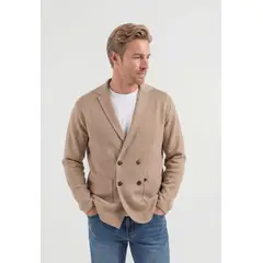 NEW MAN - Cardigan Bourges Taupe Fw26