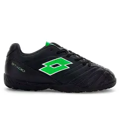 LOTTO - Zapatilla Baby Fútbol Niño Stadio 705 TF JR Negro/Verde