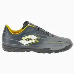 LOTTO - Zapatilla Baby Fútbol Juvenil Solista Gris Amarillo