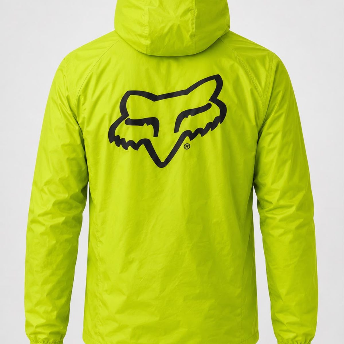 FOX RACING - Chaqueta Cortavientos Verde Fluor Unisex Impermeable Fox