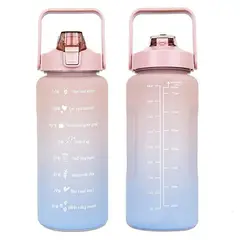 GENERICO - Botella de Agua Motivacional Gran Capacidad 2ltrs Deportiva
