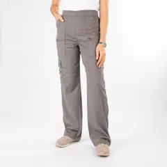 PAOLA TALA - Pantalón Clínico Cargo Área Médica Mujer Media Cintura Elasticada - Modelo Carla