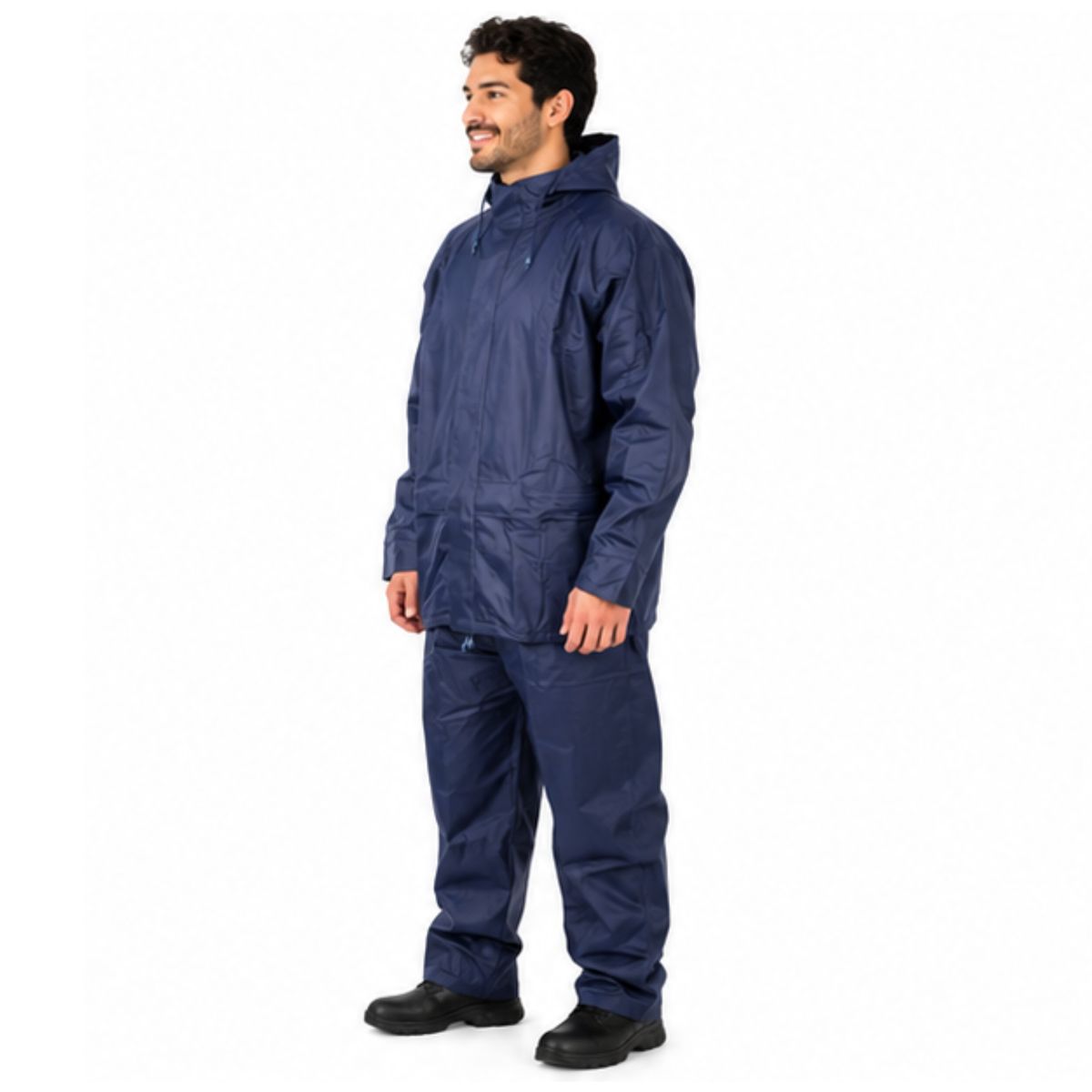 BLACK BEAR - TRAJE LLUVIA IMPERMEABLE ANTIACIDO AZUL RIMAR T50 M