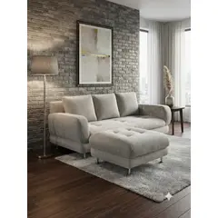 MUEBLES NEW - SECCIONAL ROMA BEIGE LINO