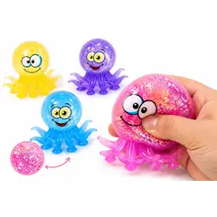 GENERICO - Pulpo Squishy Brillante Antiestrés Niños y Adultos