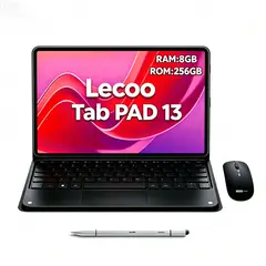 LECOO - Tablet Pad Pro 13 8GB+256GB y Ratón inalámbrico Bluetooth y Teclado Negro y Lápiz táctil