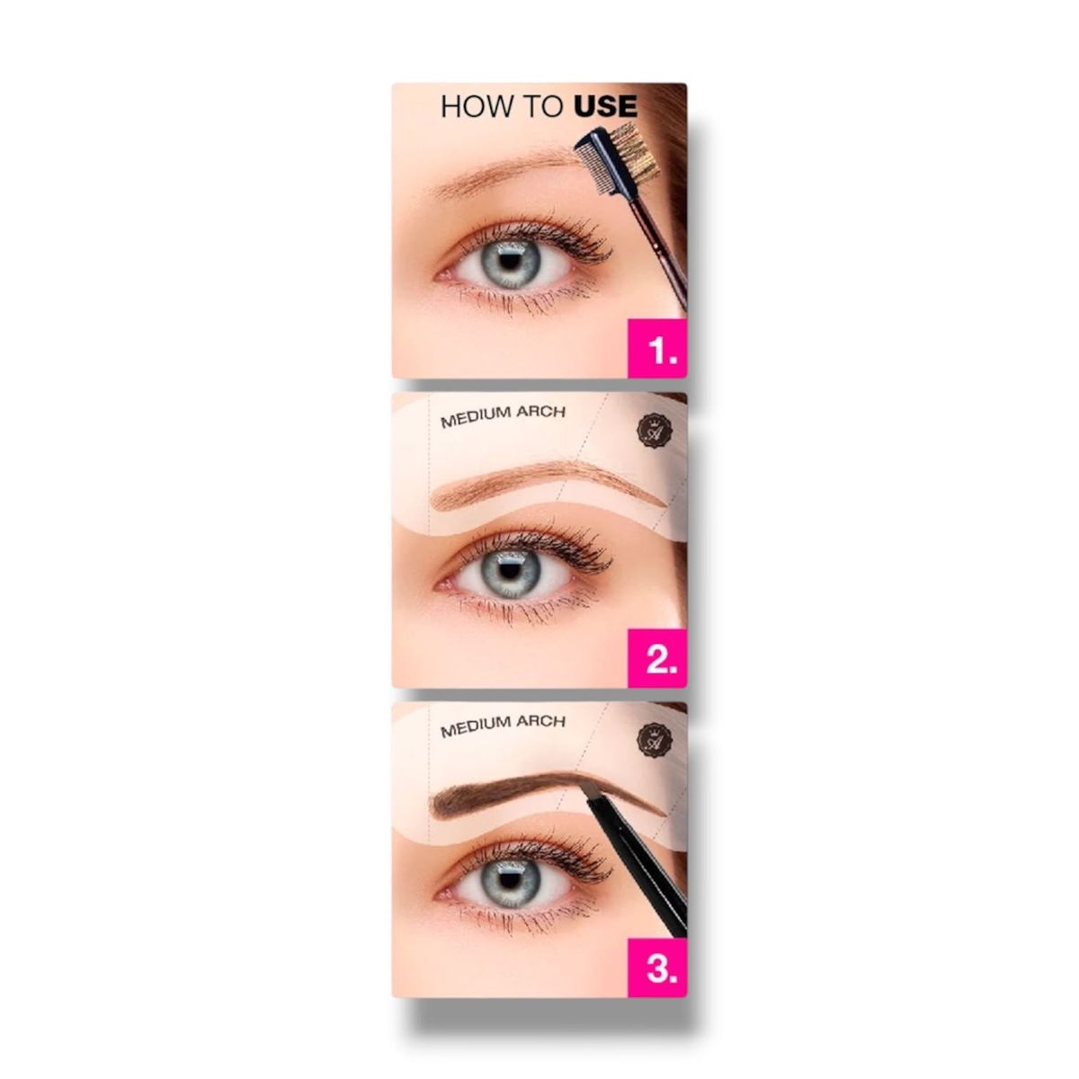 ABSOLUTE NEW YORK - Kit De Plantillas Para Diseño De Cejas