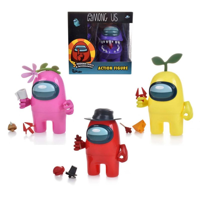 AMONG US - Figura de 17 cms y 5 Accesorios Among Us (Incluye 1 producto al azar del surtido)