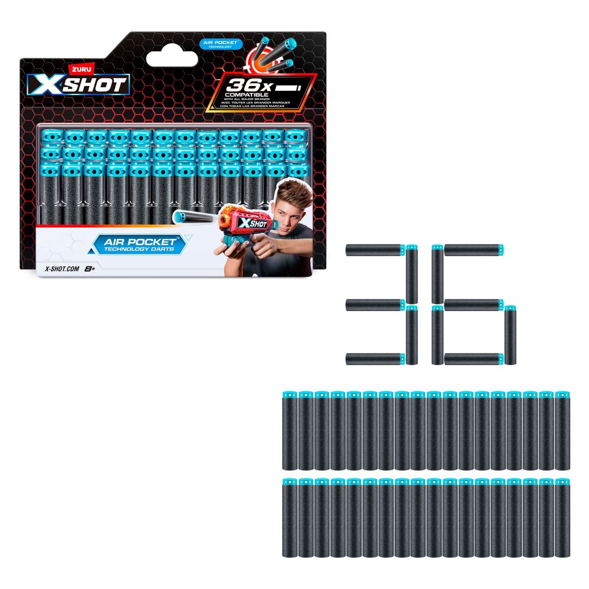 X-SHOT - Xshot Pack 36 Dardos X-Shot