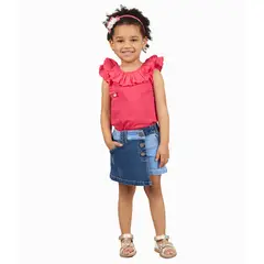 LIMONADA - Short Falda Bebé Cruzado