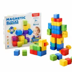 GENERICO - Juego de Cubos Magnéticos 50 piezas
