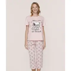 LADY GENNY - Pijama Capri Snoopy Dama