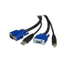 STARTECH - Cables KVM USB 2 en 1 -