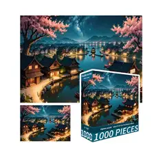 GENERICO - Rompecabezas 1000 Piezas Puzzle Sakura Town