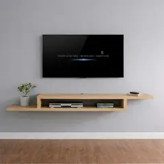 GENERICO - Racks Flotante para TV 42 a 55 pulgadas, color Marron