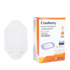 REUTTER - Apósito Adhesivo Transparente, 6x7cm, Caja 100 Unidades, Cranberry de