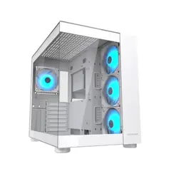 COUGAR - Gabinete Pc FV150 RGB, Color Blanco