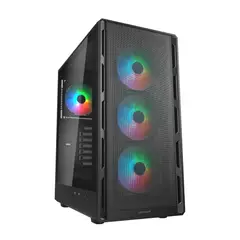 COUGAR - Gabinete Pc Airface Pure RGB, Color Negro