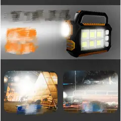 GENERICO - Lámpara Solar Portátil Recargable Led Linterna Emergencia