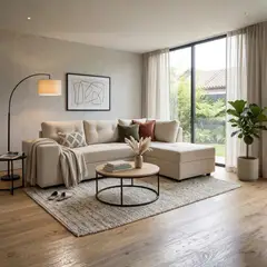 DECO OUTLET - Sofa Seccional Praga Derecho Felpa