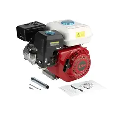 GENERICO - Motor Bencinero 6.5 Hp Eje 19mm Profesional + Polea Gratis