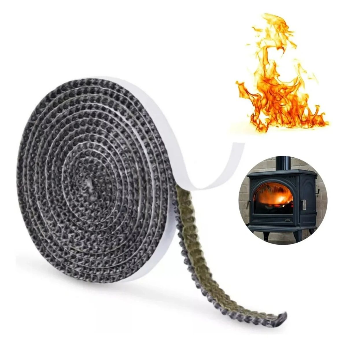 GENERICO - Cinta De Sellado Para Chimenea,2mx10x2mm Autoadhesivo