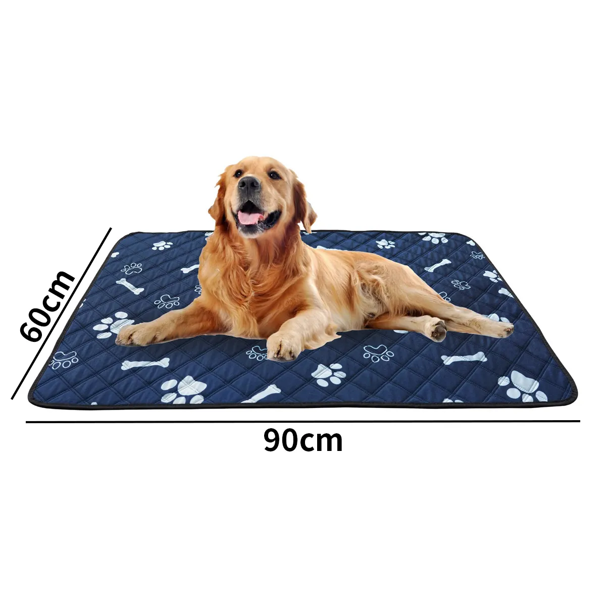 KINDA NICE - 2 Und Sabanillas Lavables Para Perro Reutilizables 60x90cm Gris Y Azul