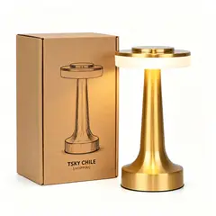 TSKY CHILE SHOPPING - Lampara de Velador Inalámbrica Recargable Led Usb Dormitorio Mesa Touch Moderna
