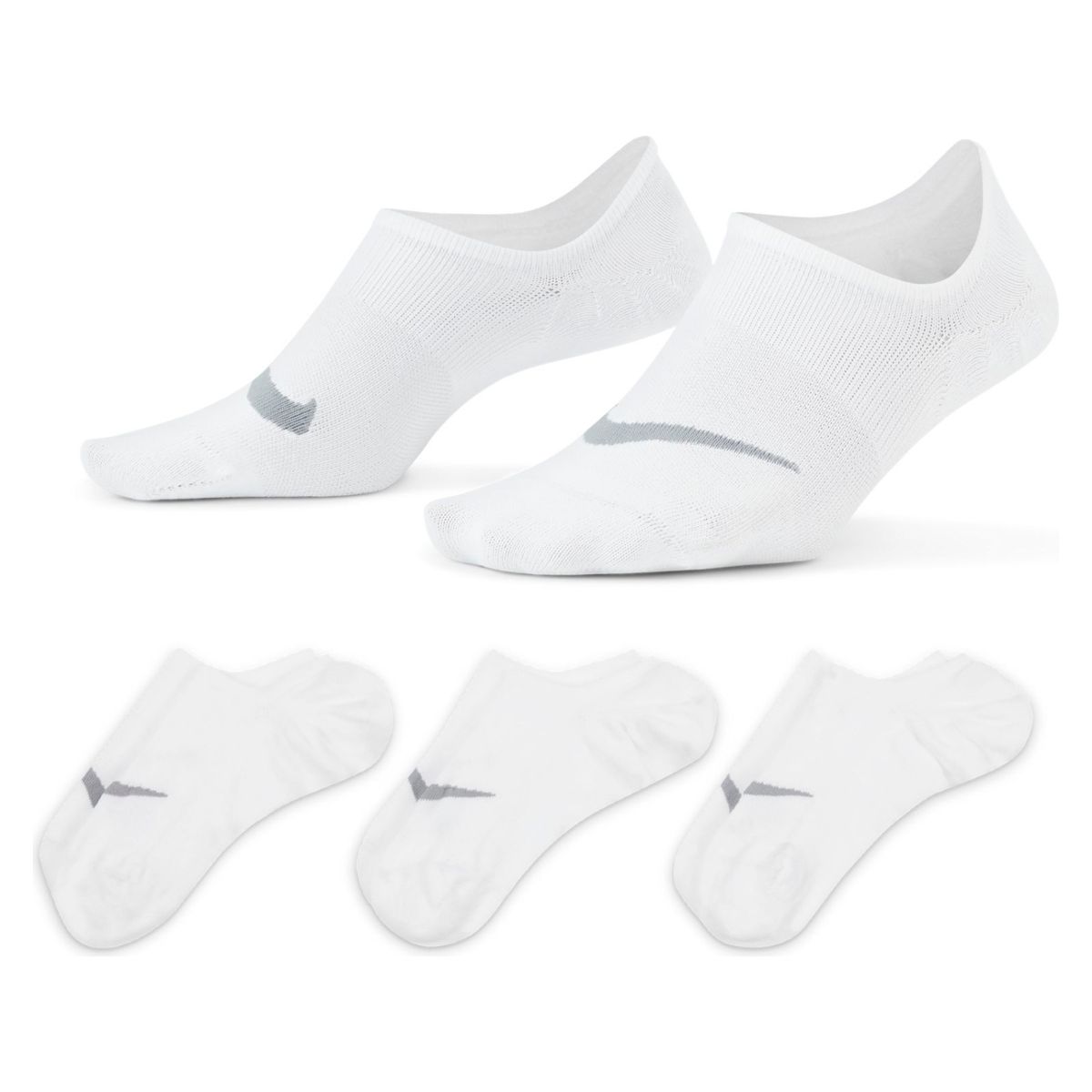 NIKE - Pack De 3 Calcetines Invisibles Deportivos Mujer Nike