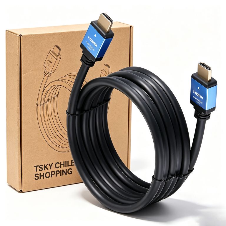 TSKY CHILE SHOPPING 10 Mts Cable HDMI 2.0 4K Ultra HD 60hz HDR High Speed Compatible con PS4 PS5 PC Notebook