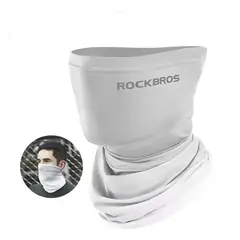 ROCKBROS - Cuello Bandana Uv400 Respirable Deportes - Gris y Blanco